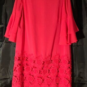 Tahari dress  size 10  bright pink